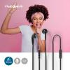 CUFFIA AURICOLARE NEDIS HPWD2021BK JACK DA 3,5 mm CON CAVO ROTONDO DA 1,2 M MICROFONO INCORPORATO COLORE NERO